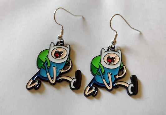 Adventure time Finn earrings