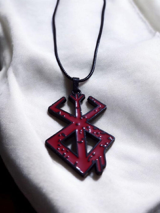 Berserk Seal of Sacrifice Enamel Doubled Sided Necklace